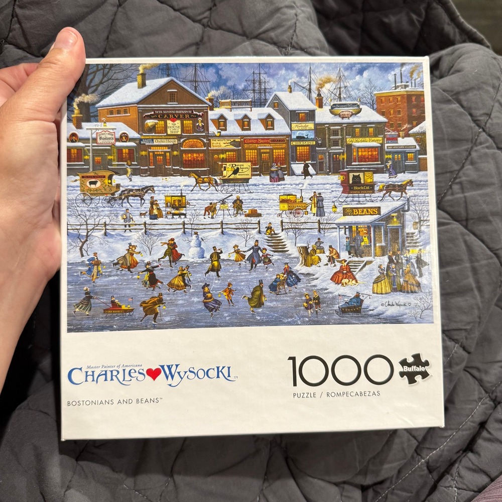 Charles Wysocki Bostonians and Beans 1000 Pc Puzzle Buffalo Games